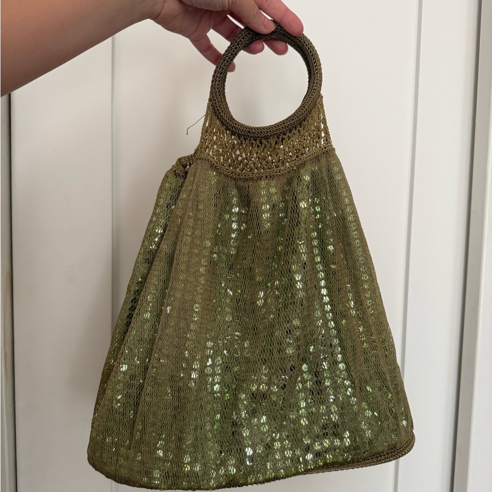 Olive Green Sequin Women's Bag